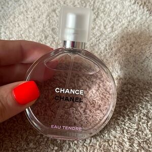 Chanel Pink Perfume Bottle Elegant Design